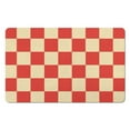 thumbnail image 1 of Supreme Comfort Bath Mat: Long Checkered Bathroom Runner Rug. Non-Slip, Water Absorbent. Soft Microfiber, Washable Floor Mats for Showers, 20x32in, 1 of 5