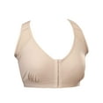 thumbnail image 1 of Supreme Comfort Posture Support Bra, Adjustable Padded Straps, Front Closure, Breathable Mesh - Large, Beige, 1 of 9