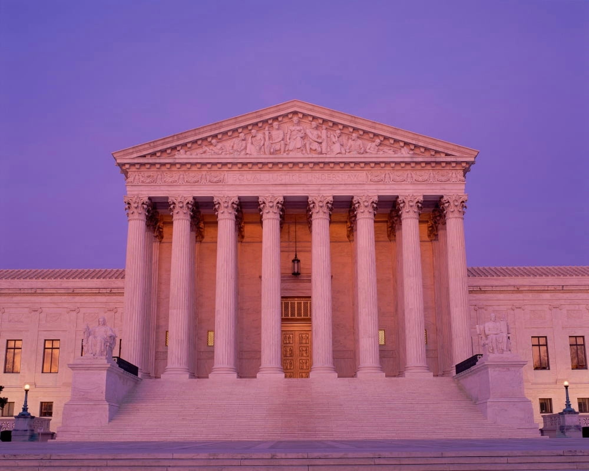 Supreme Court Building at dusk Canvas Art - Panoramic Images (22 x 28)