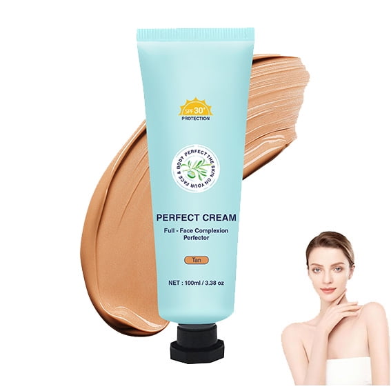 Cream All-Over Complexion Perfector, Concealer Cream, Hydrating Full Coverage Concealer, Long-Lasting CC Cream Foundation - Waterproof Transfer-Resistant Skin Tint