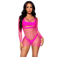 thumbnail image 1 of Supreme Fence Net Mini Dress - One Size - Neon Pink, 1 of 4