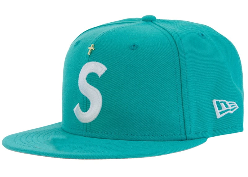 Supreme Gold Cross S Logo New Era Fitted Hat, from StockX