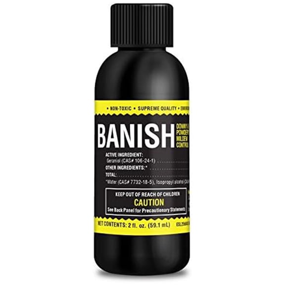 Supreme Growers BANISH Natural Mildew Pathogen Fungicide Concentrate, 2 Ounce