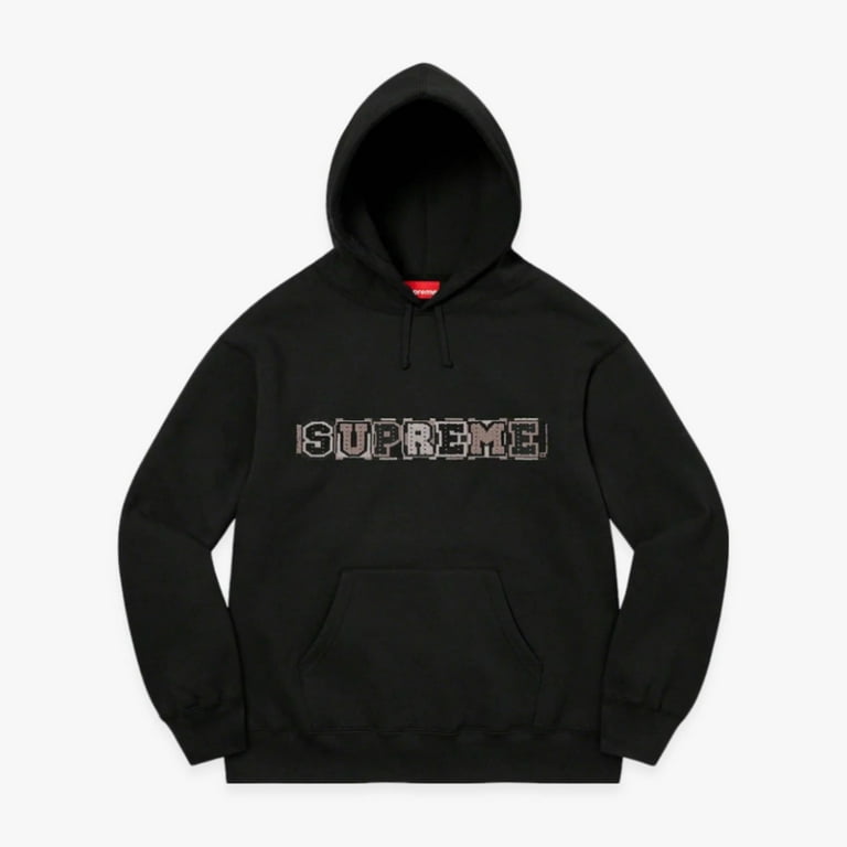Supreme Hooded Sweatshirt 'Beaded' Black SS23 