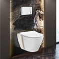 thumbnail image 1 of Supreme In-Wall toilet Combo Set - 20" Toilet Bowl With Soft-Close Seat, Tank And Carrier System, Push Buttons Included., 1 of 12