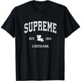 thumbnail image 1 of Supreme Louisiana LA Vintage Athletic Sports Design T-Shirt, 1 of 3