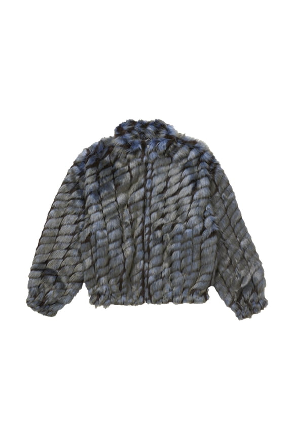 Men's 2-Tone WINDSTOPPER Faux Fur Jacket Blue, from StockX