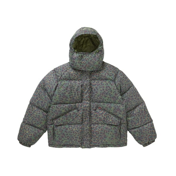 Supreme Men's 700-Fill Down Lightweight Puffer Jacket Leopard