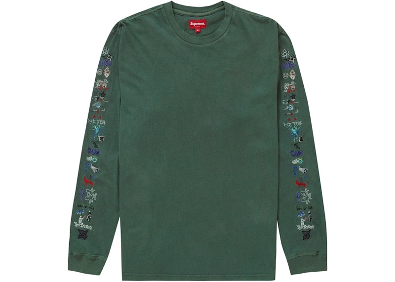 Supreme Men's AOI Icons L/S Top Dusty Green, from StockX - Walmart