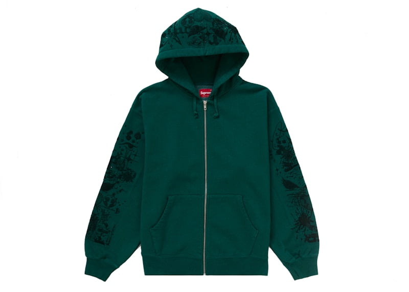 Supreme Men's AOI Zip Up Hooded Sweatshirt Teal, from StockX