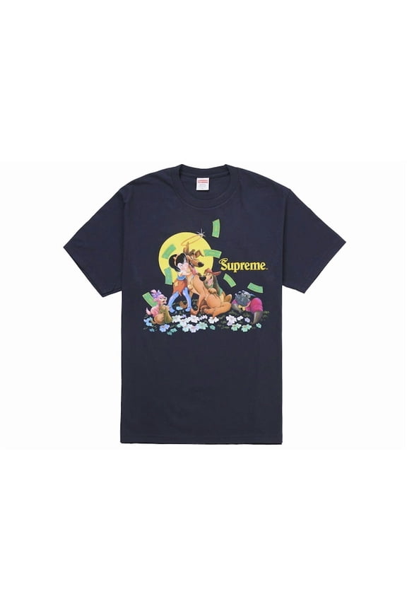 Men's All Dogs Go To Heaven Tee Navy, from StockX