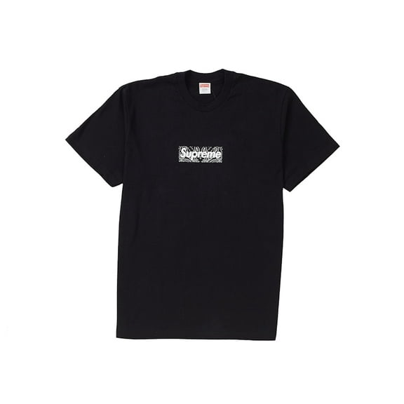 Supreme Men's Bandana Box Logo Tee Black, from StockX