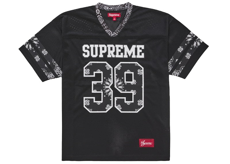 Supreme Men's Bandana Football Jersey Black, from StockX
