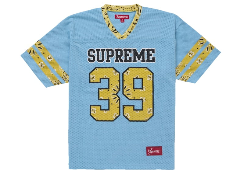 シャツ Supreme Bandana Football Jersey White Supreme Bandana White Football Jersey – WyCo Vintage Broadway