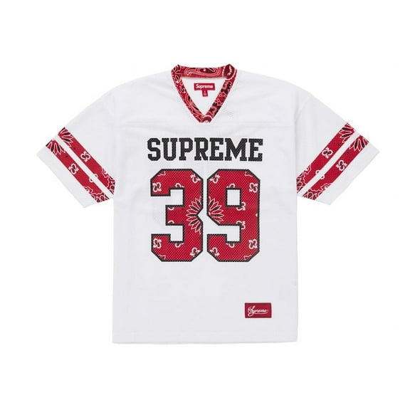 Supreme Men's Bandana Football Jersey White, from StockX