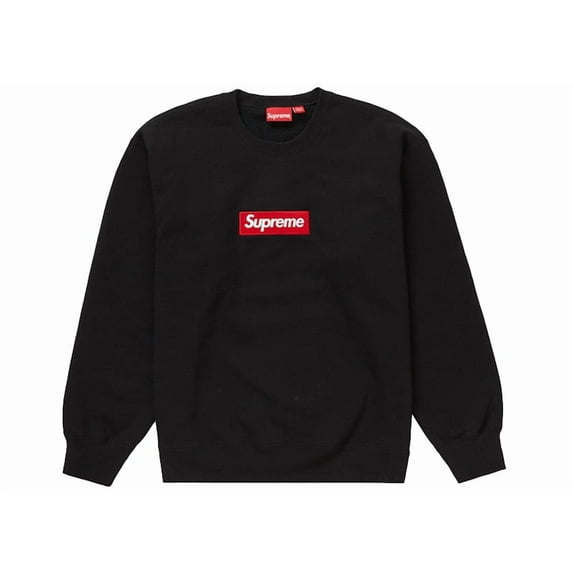 Supreme Men's Box Logo Crewneck (FW22) Black, from StockX
