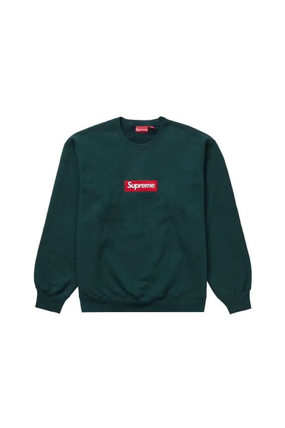 Men's Box Logo Crewneck (FW22) Dark Pine, from StockX