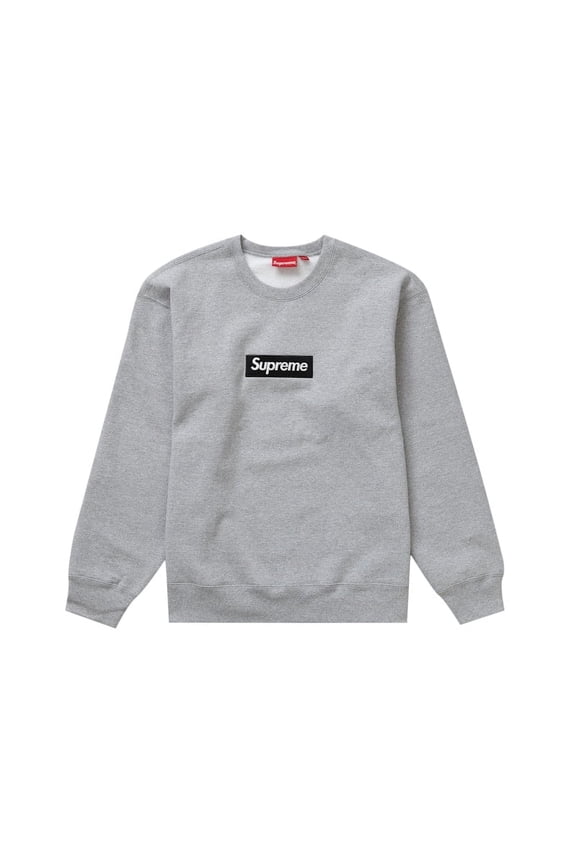 Men's Box Logo Crewneck (FW22) Heather Grey, from StockX