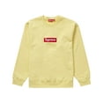 thumbnail image 1 of Supreme Men's Box Logo Crewneck (FW22) Pale Yellow, from StockX, 1 of 2