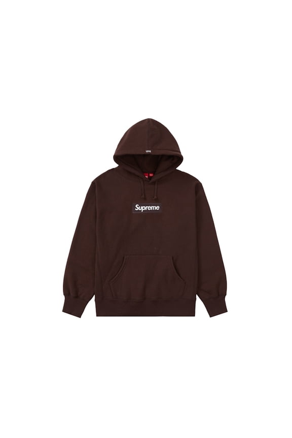 Men's Box Logo Hooded Sweatshirt (FW21) Dark Brown, from StockX
