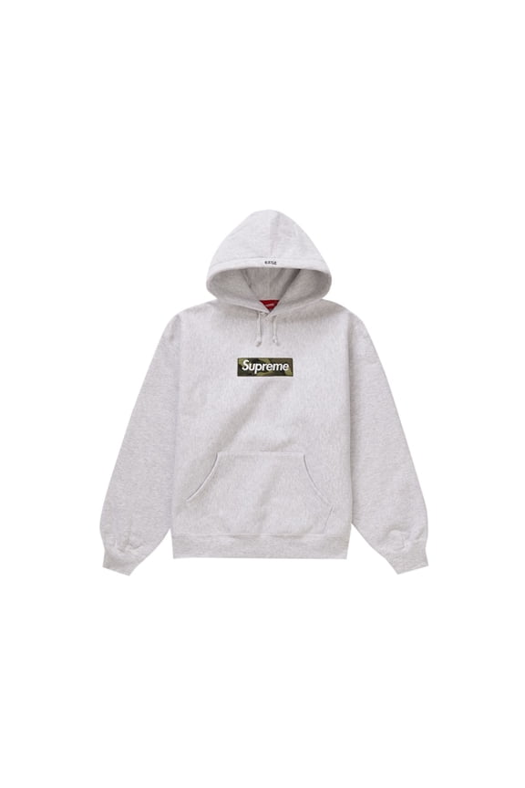 Men's Box Logo Hooded Sweatshirt (FW23) Ash Grey, from StockX