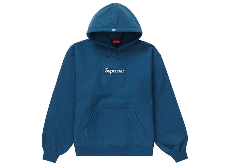 Supreme Men's Box Logo Hooded Sweatshirt (FW23) Dark Sand, from