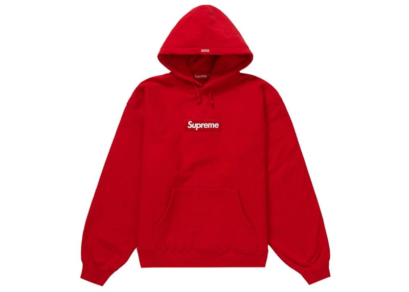 Supreme Men's Box Logo Hooded Sweatshirt (FW23) Red, from