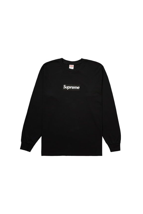 Men's Box Logo L/S Tee Black, from StockX