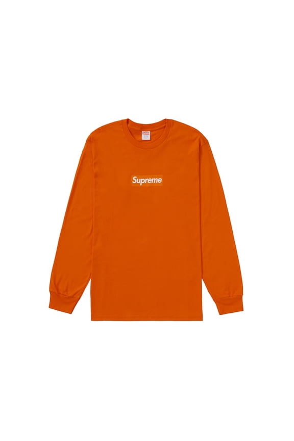 Men's Box Logo L/S Tee Orange, from StockX