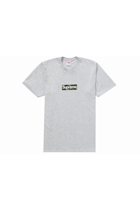 Men's Box Logo Tee (FW23) Ash Grey, from StockX