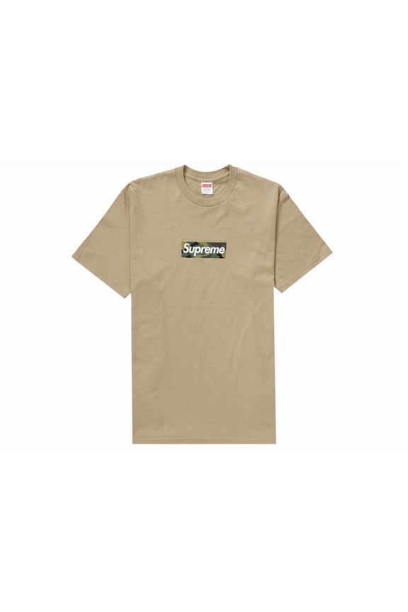 Men's Box Logo Tee (FW23) Khaki, from StockX