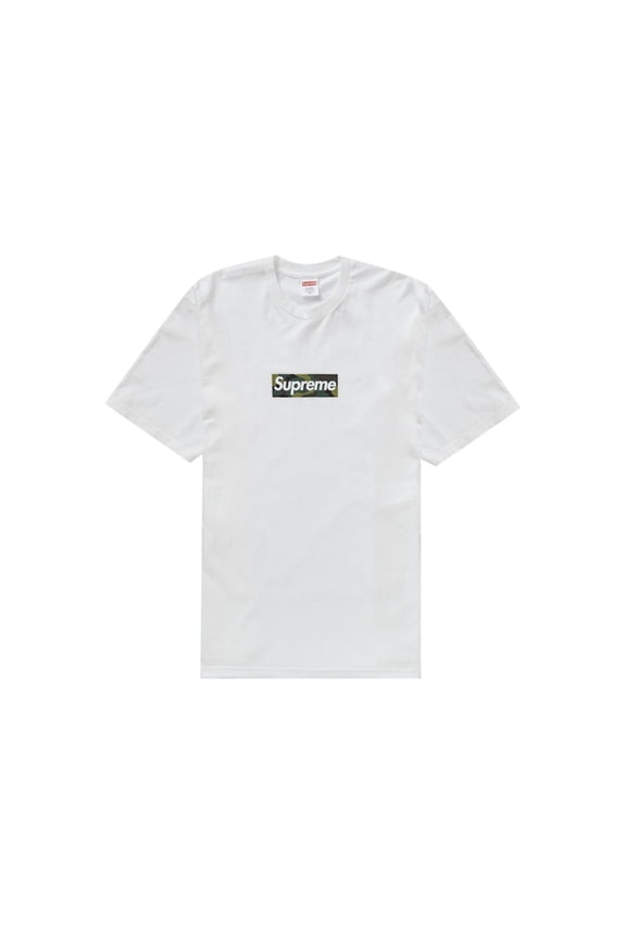 Men's Box Logo Tee (FW23) White, from StockX