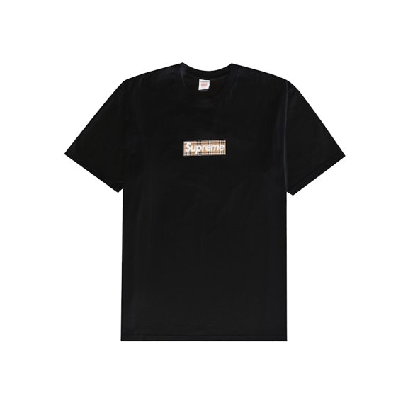 Supreme Men's Burberry Box Logo Tee Black, from StockX