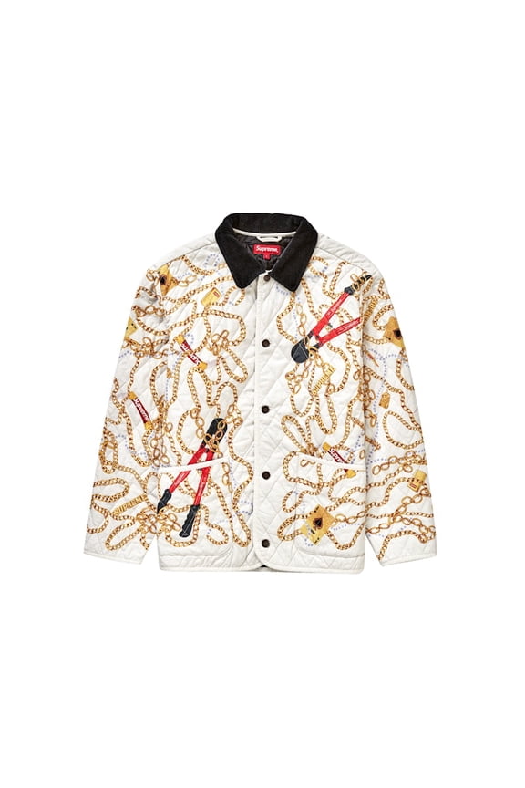 Men's Chains Quilted Jacket White, from StockX