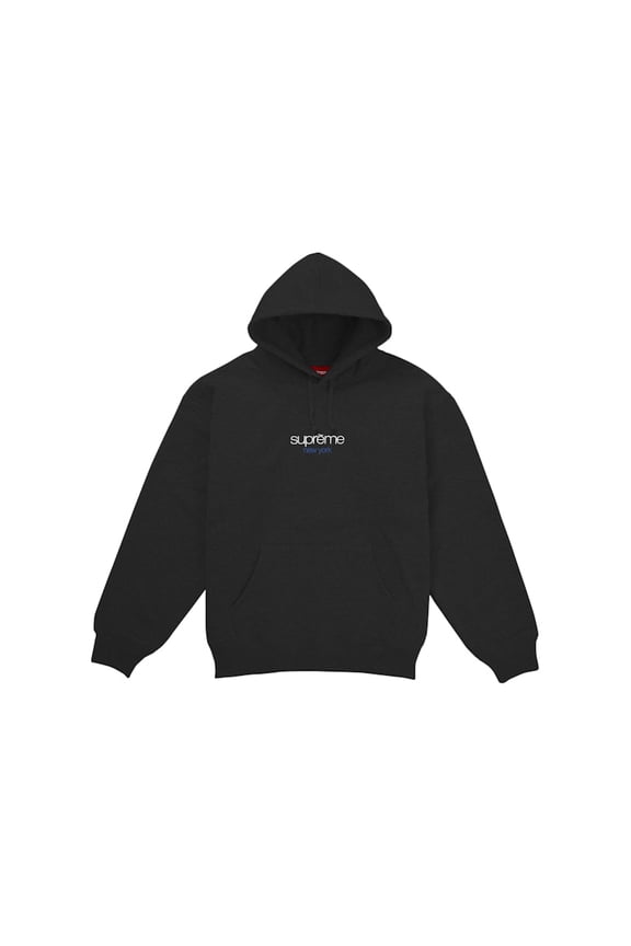 Men's Classic Logo New York Shop Hooded Sweatshirt Black, from StockX