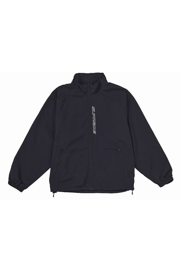 Men's Contrast Zip Track Jacket Black, from StockX