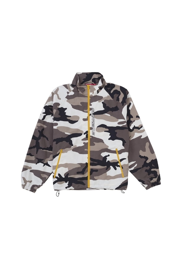 Men's Contrast Zip Track Jacket Snow Camo, from StockX