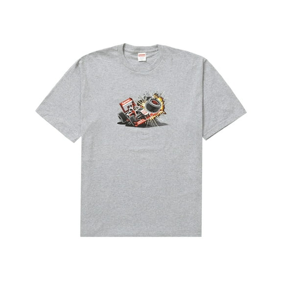 Supreme Men's Crash Tee (FW21) Heather Grey, from StockX