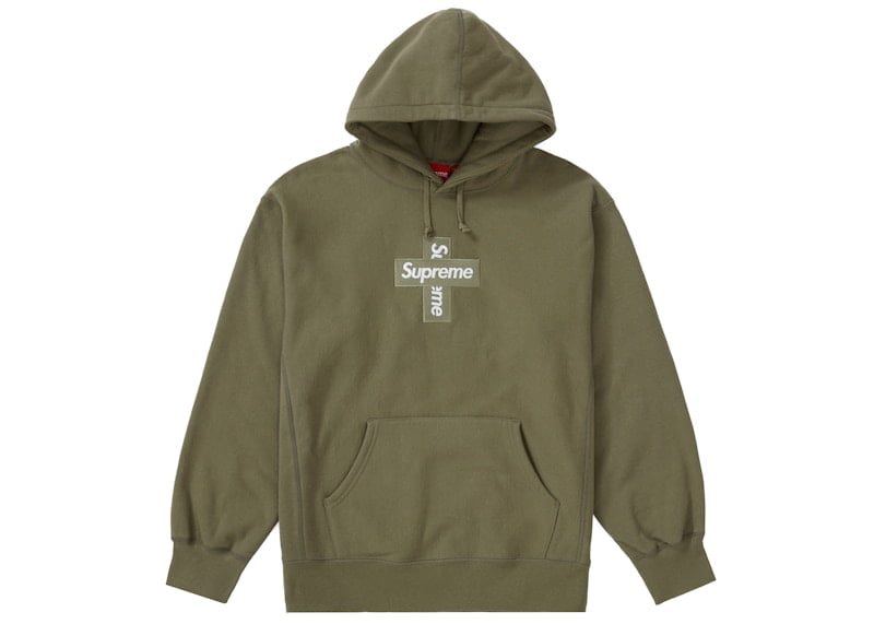 トップス Supreme Cross Box Logo Hooded Sweatshirt