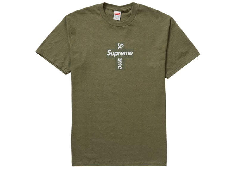 Supreme Men's Cross Box Logo Tee Yellow, from StockX