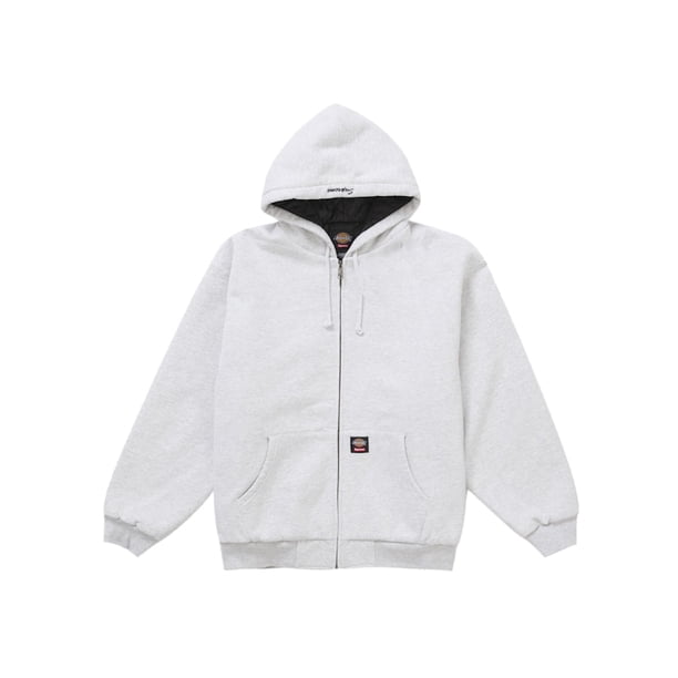 Supreme Men's Dickies Quilted Lined Zip Up Hooded Sweatshirt Supreme Men's Dickies Quilted Lined Zip Up Hooded Sweatshirt