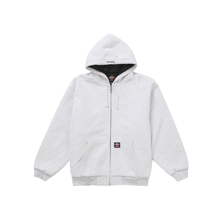 Supreme Men's Dickies Quilted Lined Zip Up Hooded Sweatshirt