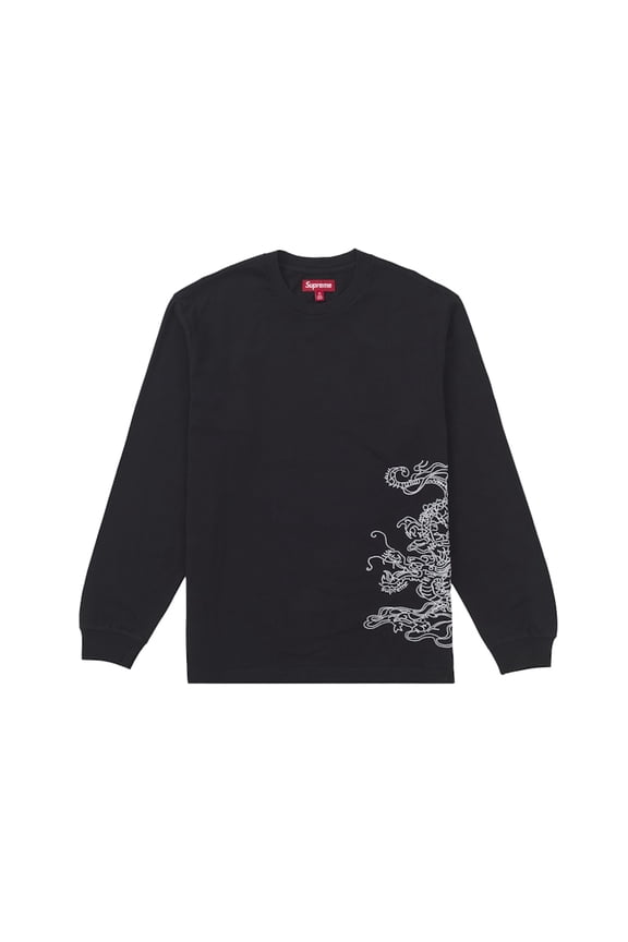 Men's Dragon Embroidered L/S Top Black, from StockX