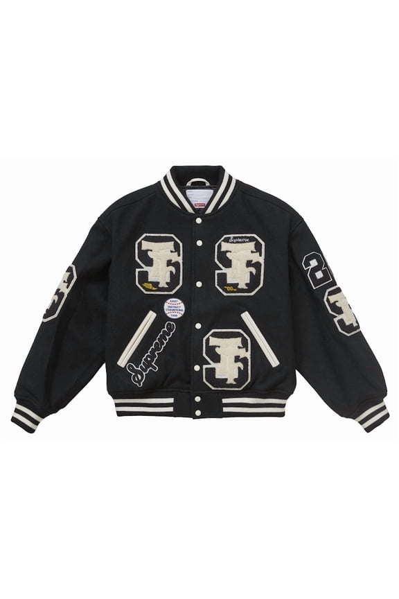 Men's Drill Team Varsity Jacket Black, from StockX