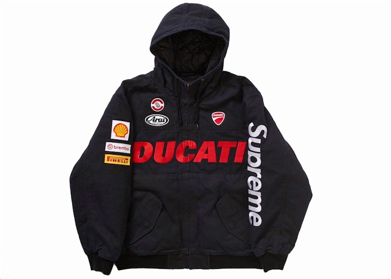 Supreme Men's Ducati Hooded Work Jacket Black, from StockX