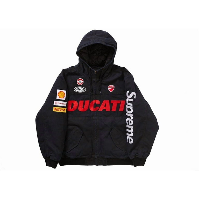 Supreme × Ducati V4 黒 ナイロンジャケット Mサイズ Supreme × Ducati V4 黒 ナイロンジャケット Mサイズ Ducati Supreme