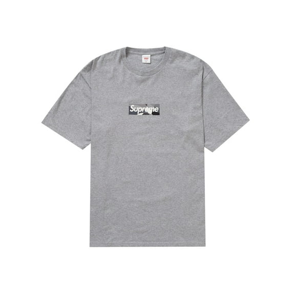 Supreme Men's Emilio Pucci Box Logo Tee Heather Grey/Black, from StockX