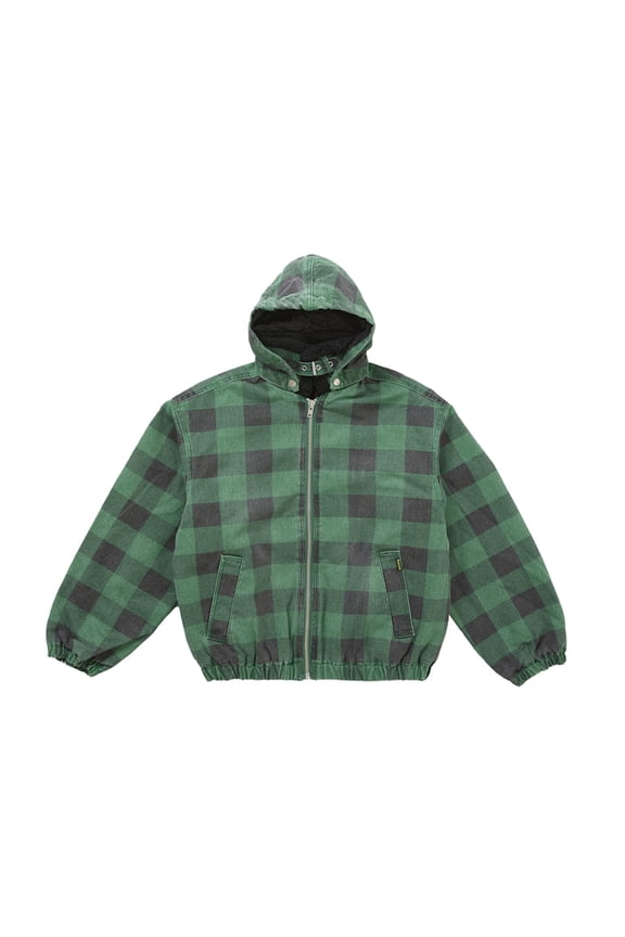 Men's Faux Sherling Lined Bomber Jacket (FW25) Plaid, from StockX