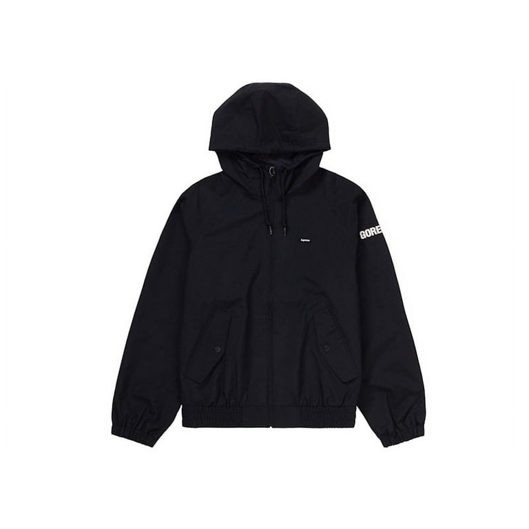 Supreme Men's GORE-TEX Hooded Harrington Jacket Black, from