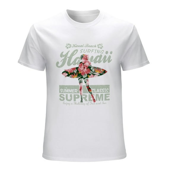 Supreme Men’s Graphic T-shirt Vintage Short Sleeve Sport Tee White L